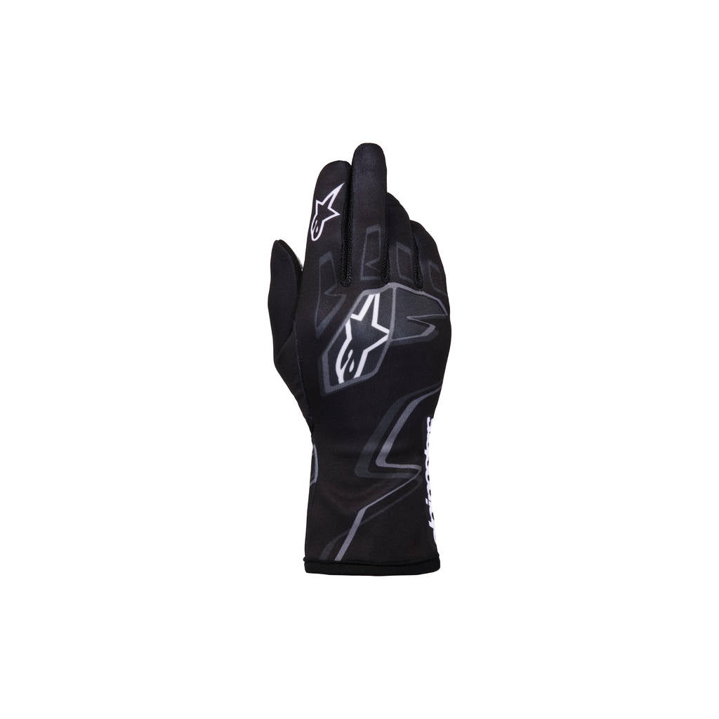 ALPINESTARS 3550526-1675-L Race Gloves Tech-1 K Race S V2 Graphic 1,Black tar / Gray / White, Size L Photo-0 