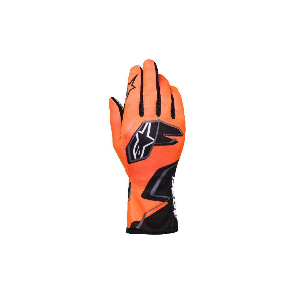 ALPINESTARS 3550526-4512-M Race Gloves Tech-1 K Race S V2 Graphic 1,Orange Fluo / Black / White, Size M Photo-0 