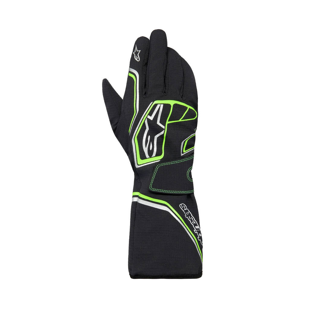 ALPINESTARS 3550626-167-S Waterproof Gloves Tempest V3, Black / Fluo Green, Size S Photo-0 