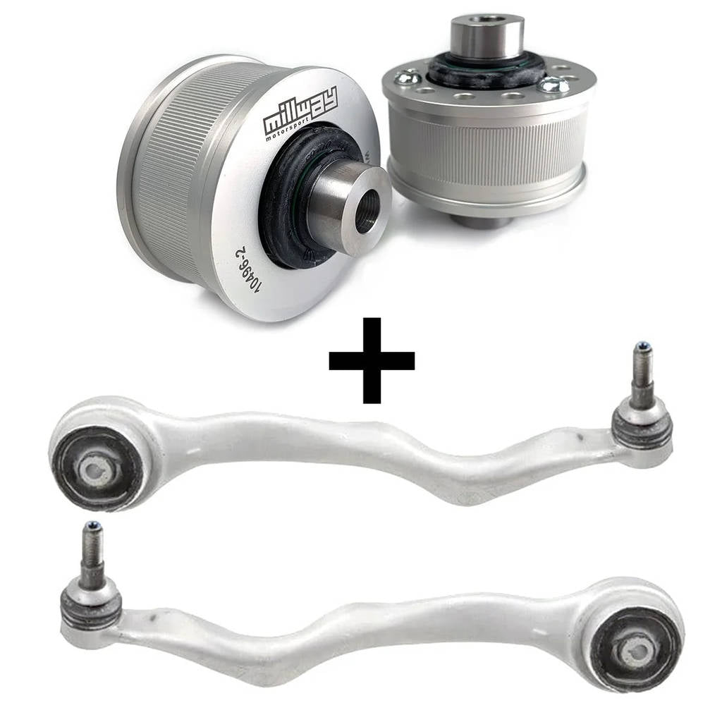MILLWAY 90496-M2-PM Front Tension Strut Arms with Street Bushings for BMW M2 (F87) / M3 (F80) / M4 (F82 / F83) Photo-0 