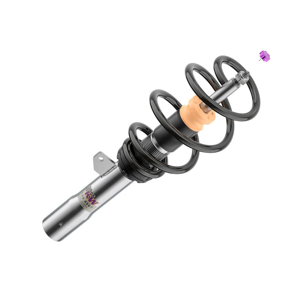 KW 35208200BP-B Coilover Kit V3 Leveling Black (incl. Cancellation Kit for Electronic Dampers) for BMW M135 i xDrive (F40) Photo-2 