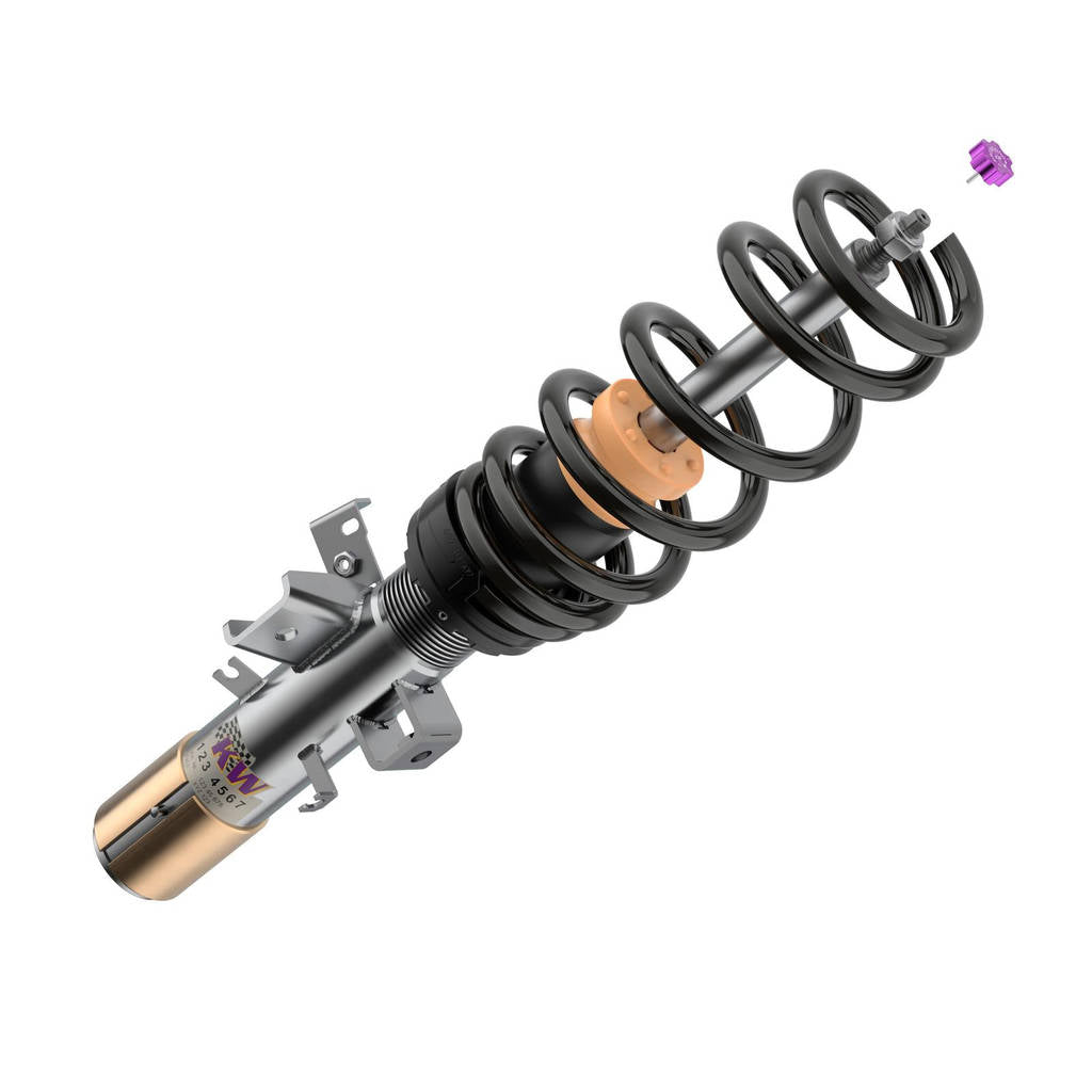 KW 3520880040-B Coilover Kit V3 Leveling Black for VW T5 VR6 3.2 4motion Photo-2 