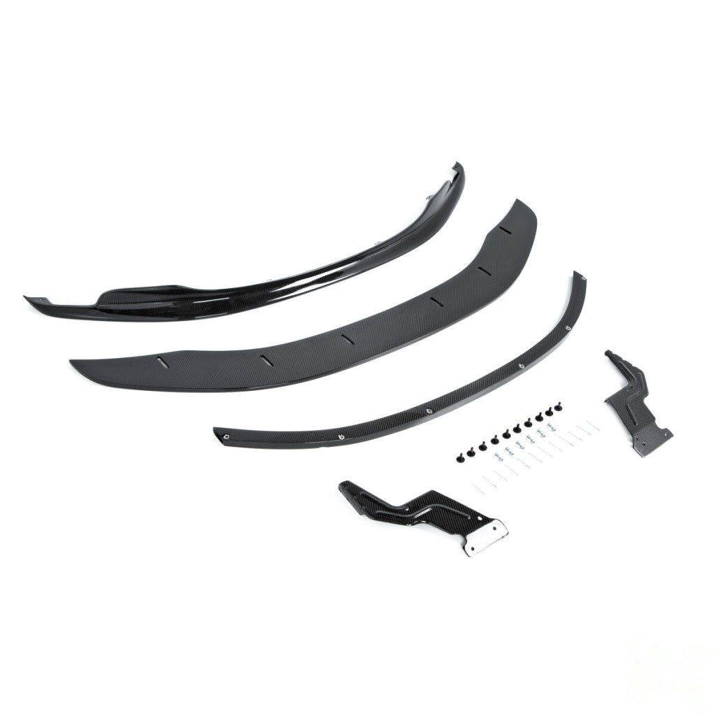 ALPHA-N AN-0642 Carbon Front Spoiler with Adjustable Splitter for BMW M3 (E90 / E92) Photo-0 