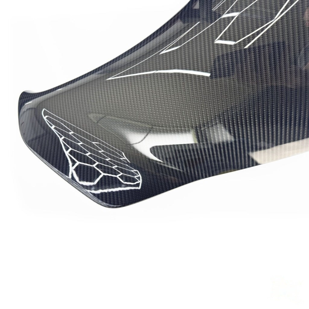 ALPHA-N AN-0737 Carbon SN Rear Wing Photo-2 