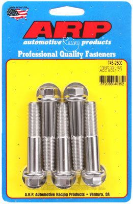 ARP 745-2500 SAE Bolt Kit 1/2-20 x 2.500 hex SS bolts Photo-0 