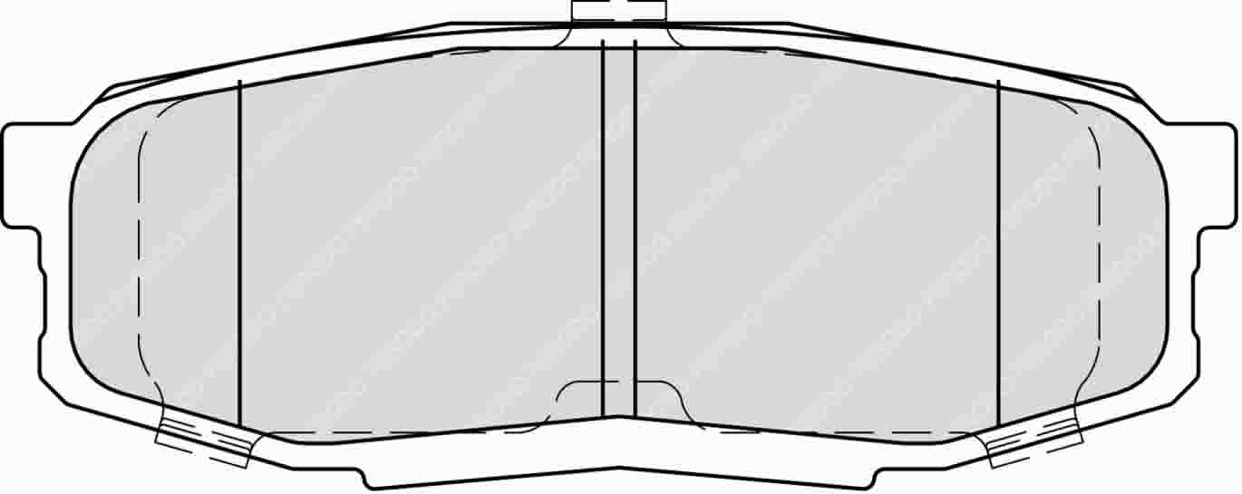 FERODO FDSE4230 Rear Brake Pads DS Performance for TOYOTA Land Cruiser (UZJ200) / Sequoia Photo-0 
