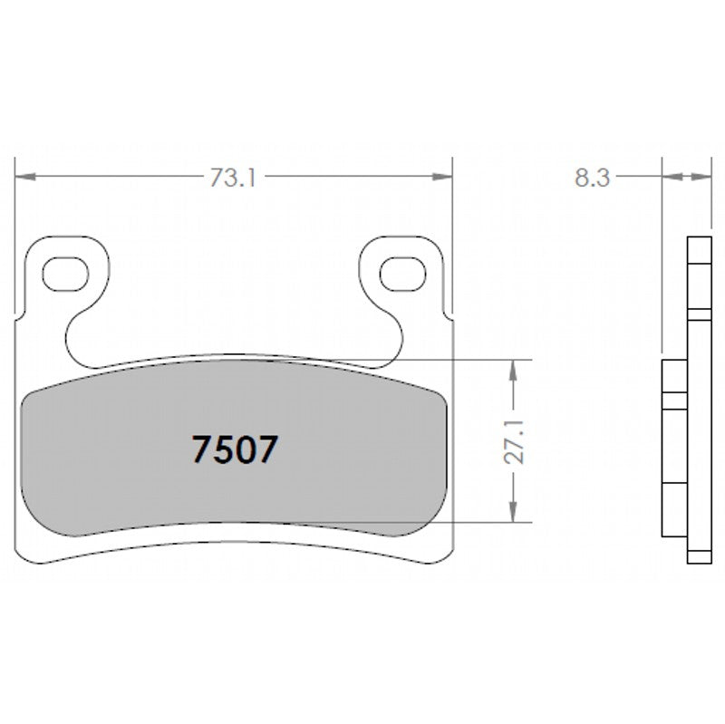 PFC 7507.333.08.92 Brake Pad Set 333 CMPD 08 mm for BMW R 1250 GS 2019- Photo-0 