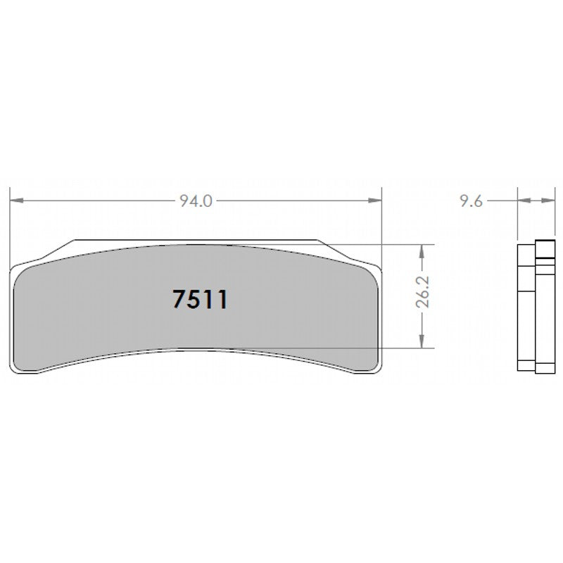 PFC 7511.333.10.92 Brake Pad Set 333 CMPD 10 mm Photo-0 