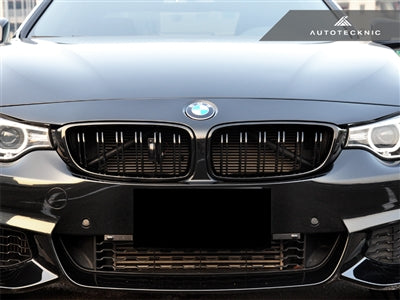 AUTOTECKNIC BM-0175-DS-GB Dual-Slats Glazing Black Front Grilles - F32 / F36 4-Series | F80 M3 | F82 M4 Photo-0 