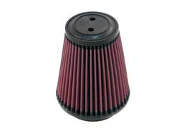 K&N RU-5141 UNIVERSAL Clamp-On Air Filter 4"FLG, 5-3/8"B, 3-1/2"T, 6"H, TOP HAS TWO 0.400" VENTS Photo-0 