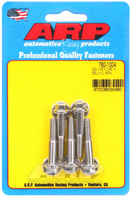 ARP 760-1004 Metric Thread Bolt Kit M6 x 1.00 x 35 hex SS bolts Photo-0 
