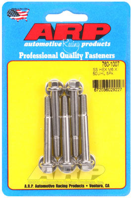 ARP 760-1007 Metric Thread Bolt Kit M6 x 1.00 x 50 hex SS bolts Photo-0 