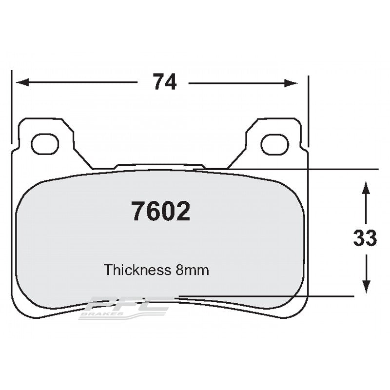 PFC 7602.333.08.92 Brake Pad Set 333 CMPD 8 mm for HONDA VFR 800 ABS / CB 1000 R Photo-0 