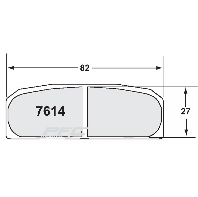 PFC 7614.333.10.92 Brake Pad Set 333 CMPD 10 mm for BMW S 1000 RR S / YAMAHA YZF-R1 Photo-0 