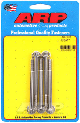 ARP 770-1012 Metric Thread Bolt Kit M6 x 1.00 x 75 12pt SS bolts Photo-0 