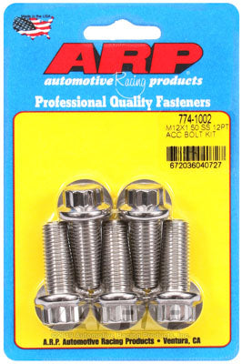 ARP 774-1002 Metric Thread Bolt Kit M12 x 1.50 x 30 12pt SS bolts Photo-0 