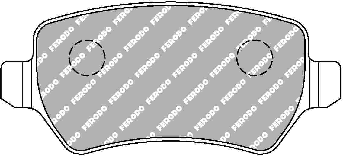 FERODO FCP1521H Rear Brake Pads DS2500 for OPEL Astra G OPC Photo-0 