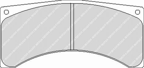 FERODO FRP3070W Brake Pads DS1.11 for Caliper Brembo 07.7869.12 / Wilwood GT 4000 Photo-0 