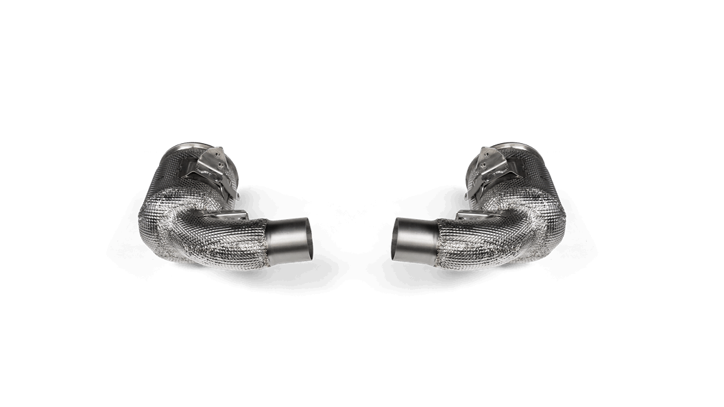 AKRAPOVIC L-PO/SS/4 Link Pipe Set with Cat (SS) for PORSCHE 911 Turbo / Turbo S / Cabriolet / Sport Classic (992) 2020-2024 Photo-0 