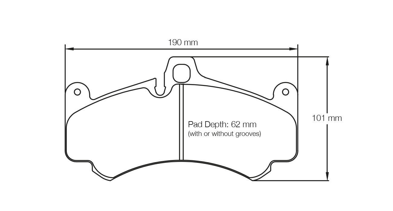 PAGID 8003-RS14 Brake pads RS14 front PORSCHE 997 GT3/Turbo/996 GT2/GT3 (17.5mm) Photo-0 