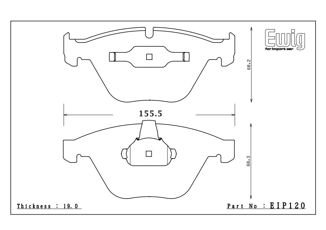 ENDLESS EIP120ME20 Front Brake Pads for BMW M3 E9x / 1M E82 / Z4 E89 Photo-0 