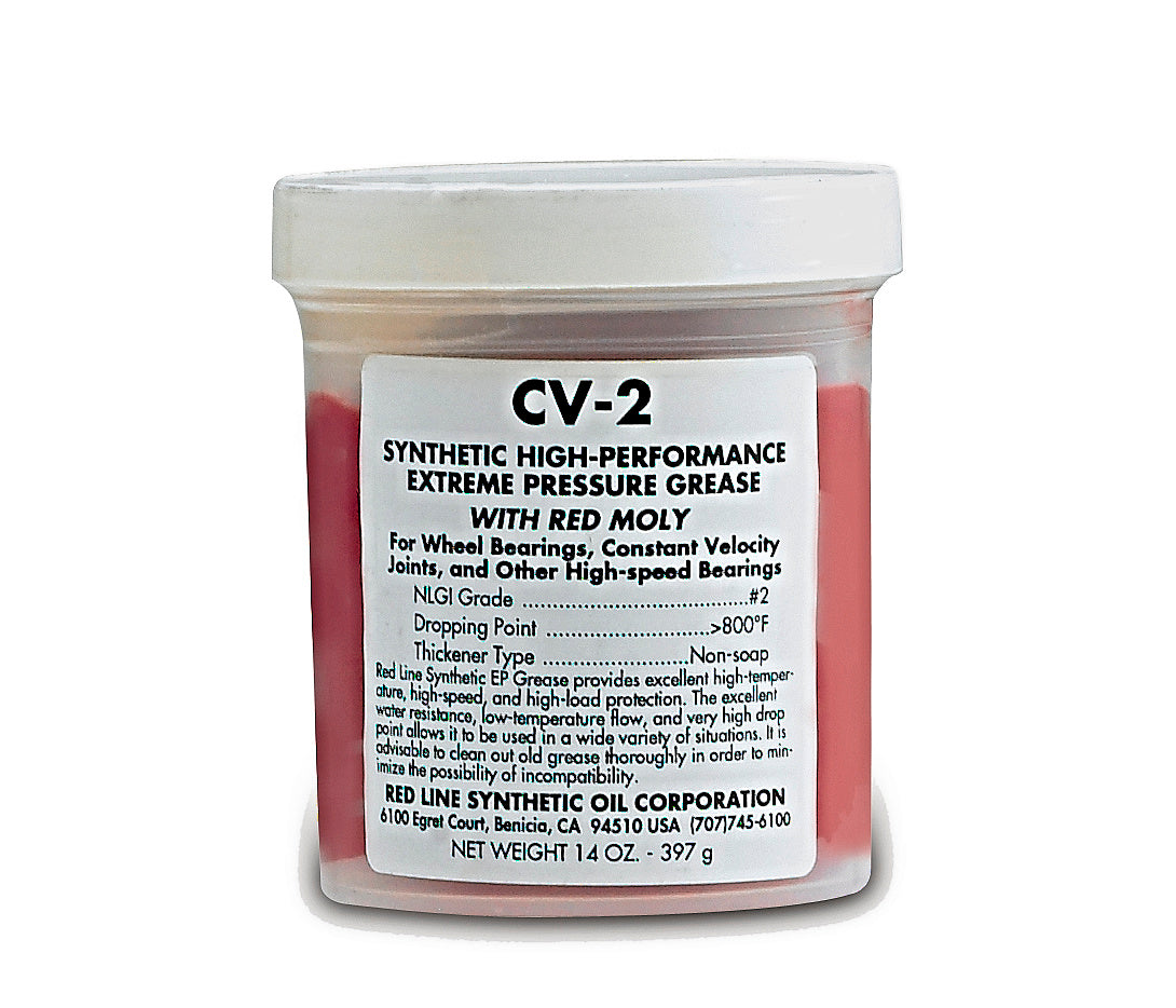 RED LINE OIL 80401 Grease With Moly CV-2 0.397 Kg (14 oz jar) Photo-0 