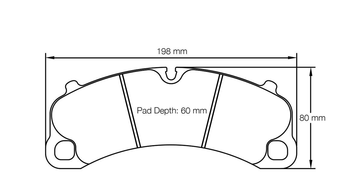 PAGID 8235-RSL1 Front Brake Pads for PORSCHE 991 3.8 Carrera S / Cayman S (PCCB brake caliper with RBD cast iron disc) Photo-0 