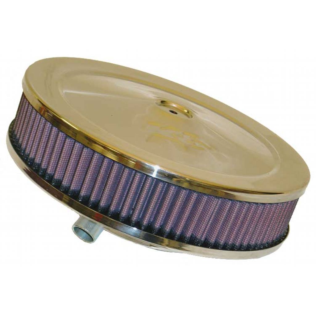 K&N 60-1110 Round Air Filter Assembly 5-1/8"FLG 9"OD X 3-3/8"HW/VENT Photo-0 