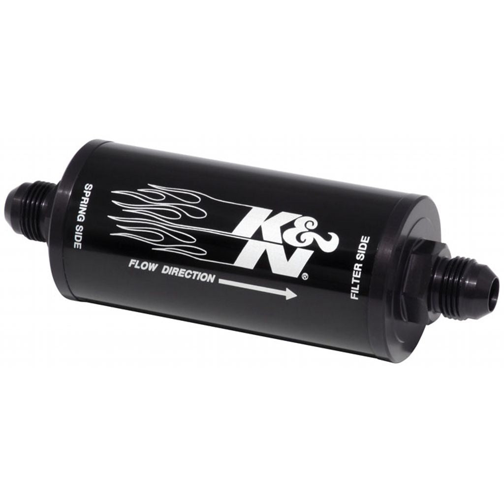 K&N 81-1001 Fuel/Oil Filter IN-LINE GAS Filter - 8AN-25 MICRON Photo-0 