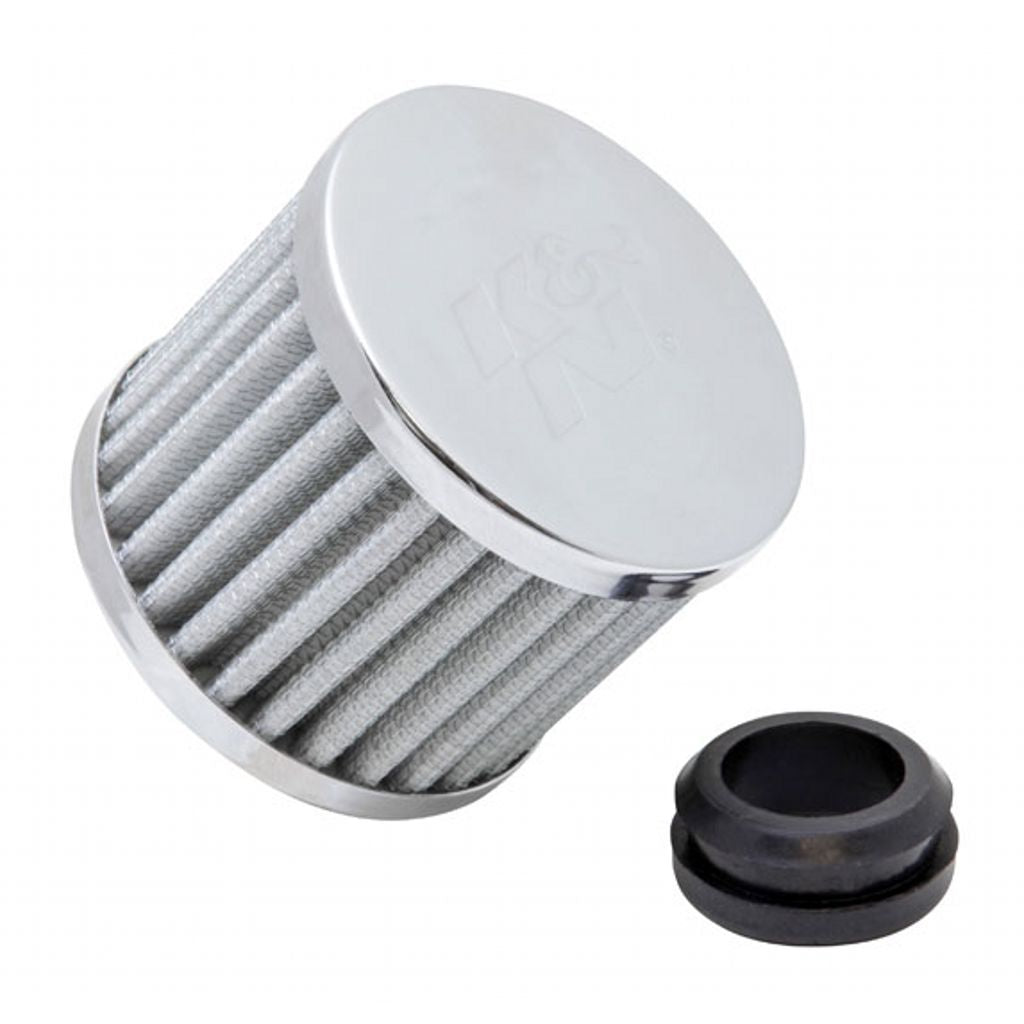 K&N 62-1590WT Vent Air Filter/BreatherBREATHER 1" FLG W/1"-1/4" GRMT; 3"OD X 2-3/8"H Photo-0 