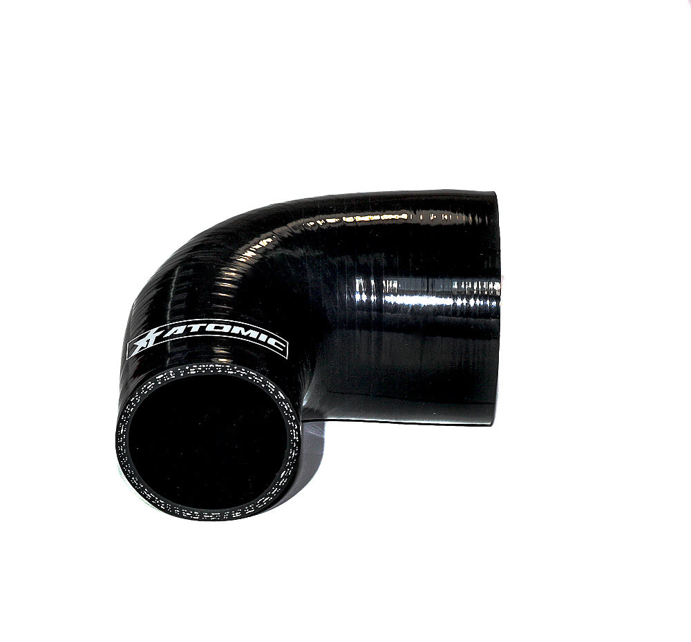ATOMIC er90-102-76 BLACK Hose silicone, 90° Reducer Elbows 102-76 mm Photo-0 