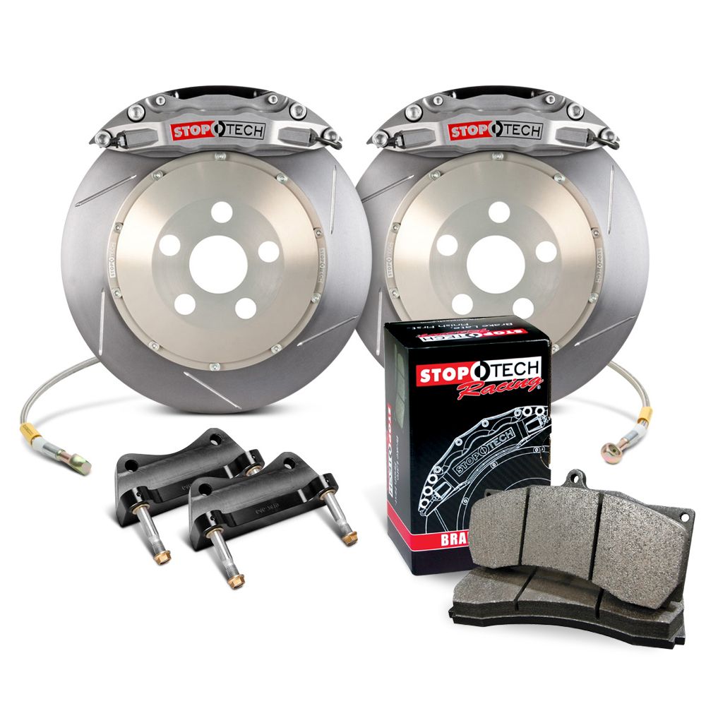 STOPTECH 87.160.0047.R1 BMW 1M (E82) 11-13 Rear Trophy Race Big Brake Kit Aero-Vane STR-40 355 x 32mm 5x120,0 Slotted 4-Pot Anodized Photo-0 