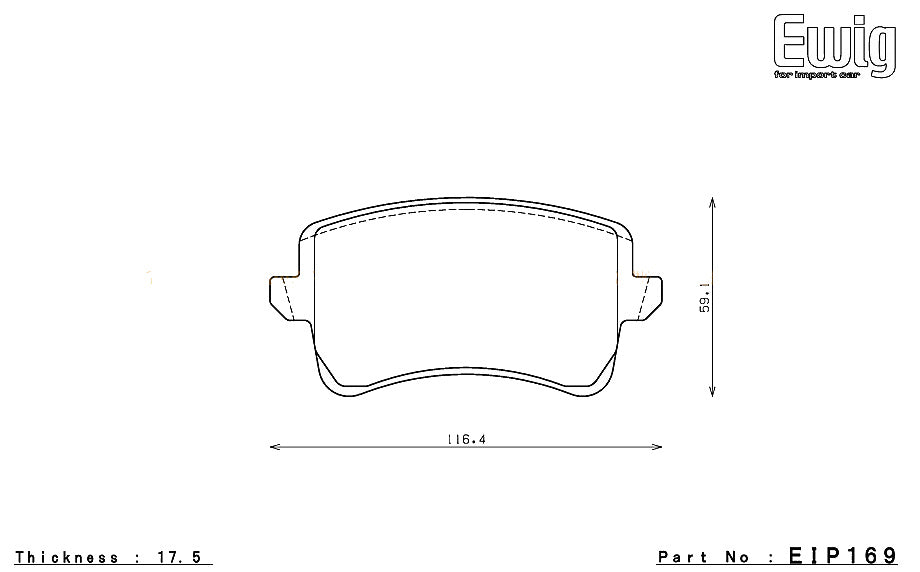 ENDLESS EIP169MX72 Rear brake pads AUDI A4/S4(B8)/S5 (C5)/RS5 (8T) Photo-0 