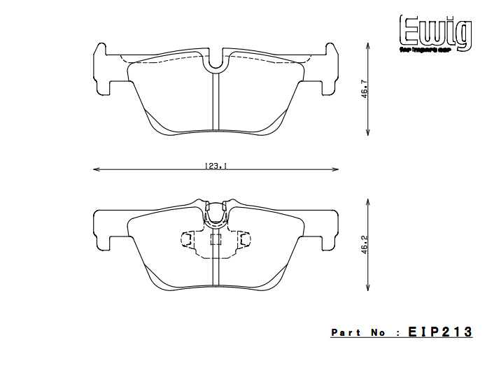 ENDLESS EIP213ME20 Rear brake pads BMW F30/F31 Photo-0 