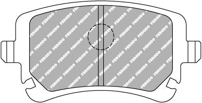 FERODO FCP1655H Rear Brake Pads DS2500 for AUDI RS4 (B7) / RS6 (C6) Photo-0 
