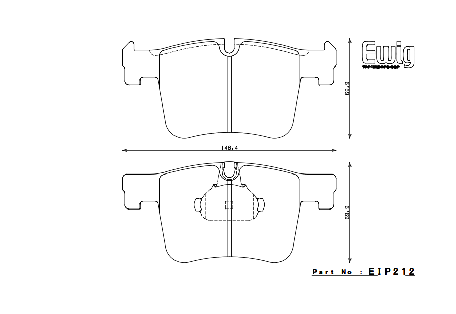 ENDLESS EIP212MX72 Front brake pads BMW F30/F31 Photo-0 