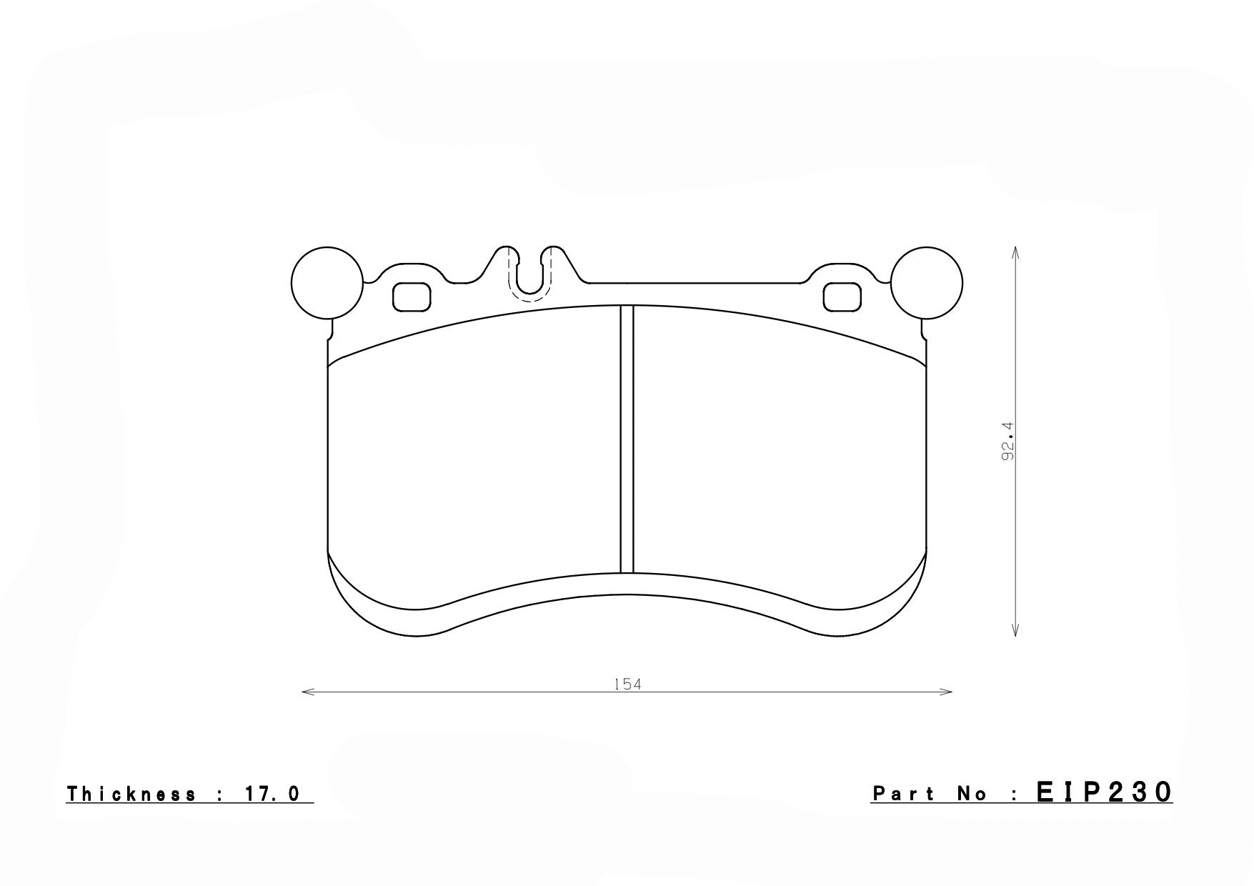 ENDLESS EIP230MX72 Front brake pads MERCEDES-Benz A45 AMG (W176) Photo-0 