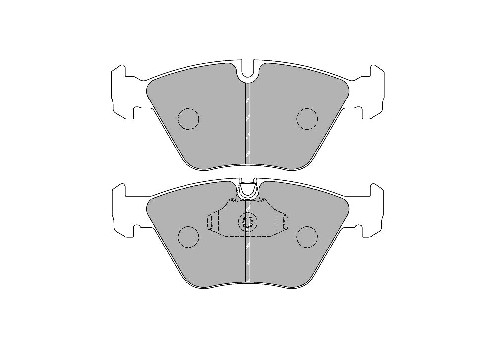FERODO FCP1073Z Front Brake Pads DSUNO for BMW 3 Series (E46) / 5 Series (E39) / X3 (E83) / Z4 (E85) Photo-0 