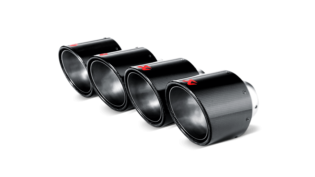 AKRAPOVIC TP-CT/1 Tail pipe set (Carbon,dia 115 mm) CHEVROLET CORVETTE ZO6/ZR1 (C6) 2006-2011 Photo-0 