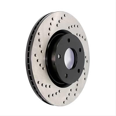 STOPTECH 128.33112L Front Sport Cross Drilled Brake Rotor Left AUDI/VW CC/Golf/Golf R/Leon 2006-2013 Photo-0 