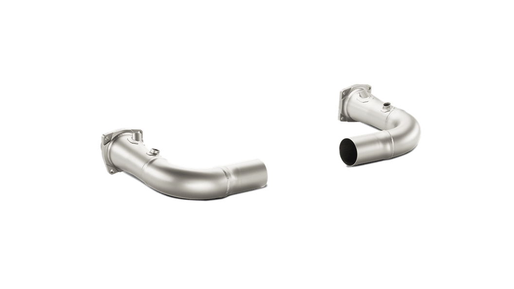 AKRAPOVIC L-PO991T/2 Link-Pipe Set w/o Cat (Titanium) PORSCHE 911 Turbo/Turbo S (991) 2014-2015 W/O Approval Photo-0 