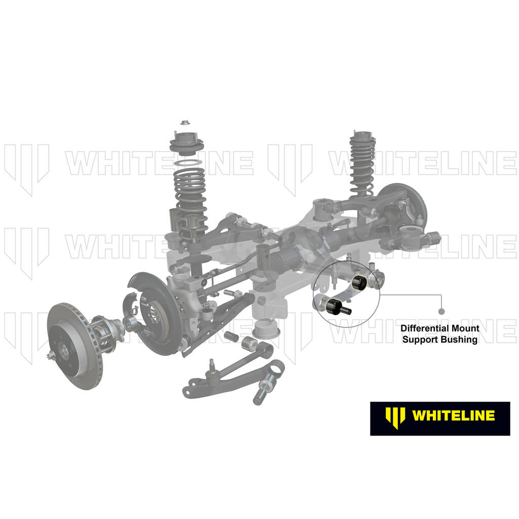 WHITELINE KDT905 Rear Differential Bushings - Outrigger - Subaru Photo-1 