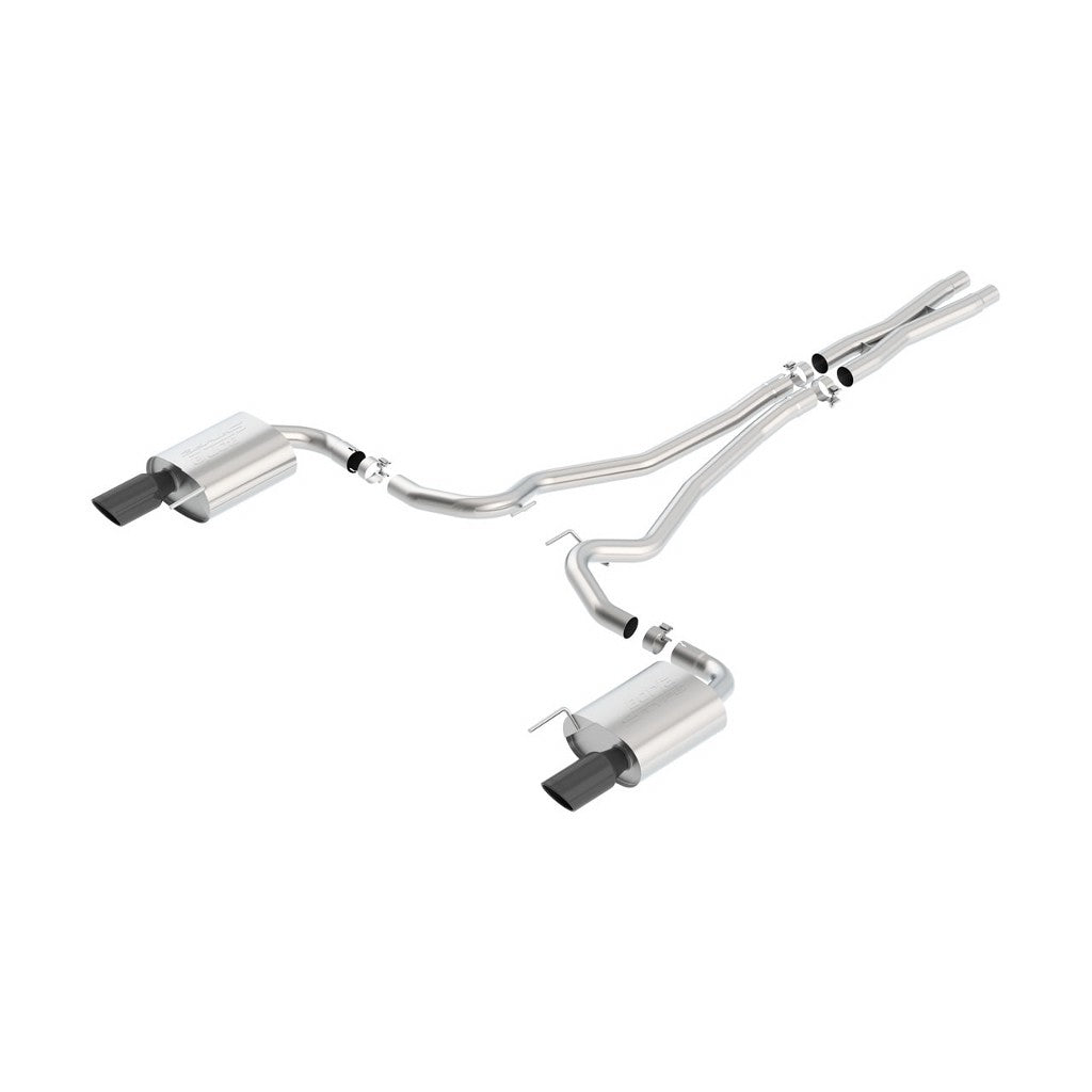 BORLA 140590BC Cat Back Exhaust System, Mustang GT V8-5.0L, Tip №49, 2015-16, sound S-Type Photo-0 