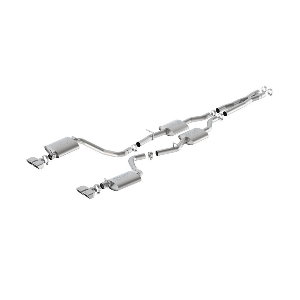 BORLA 140627 Cat Back Exhaust System, Challenger R / T V8-5.7L RWD, Tip №43, 2015-16, sound S-Type Photo-0 
