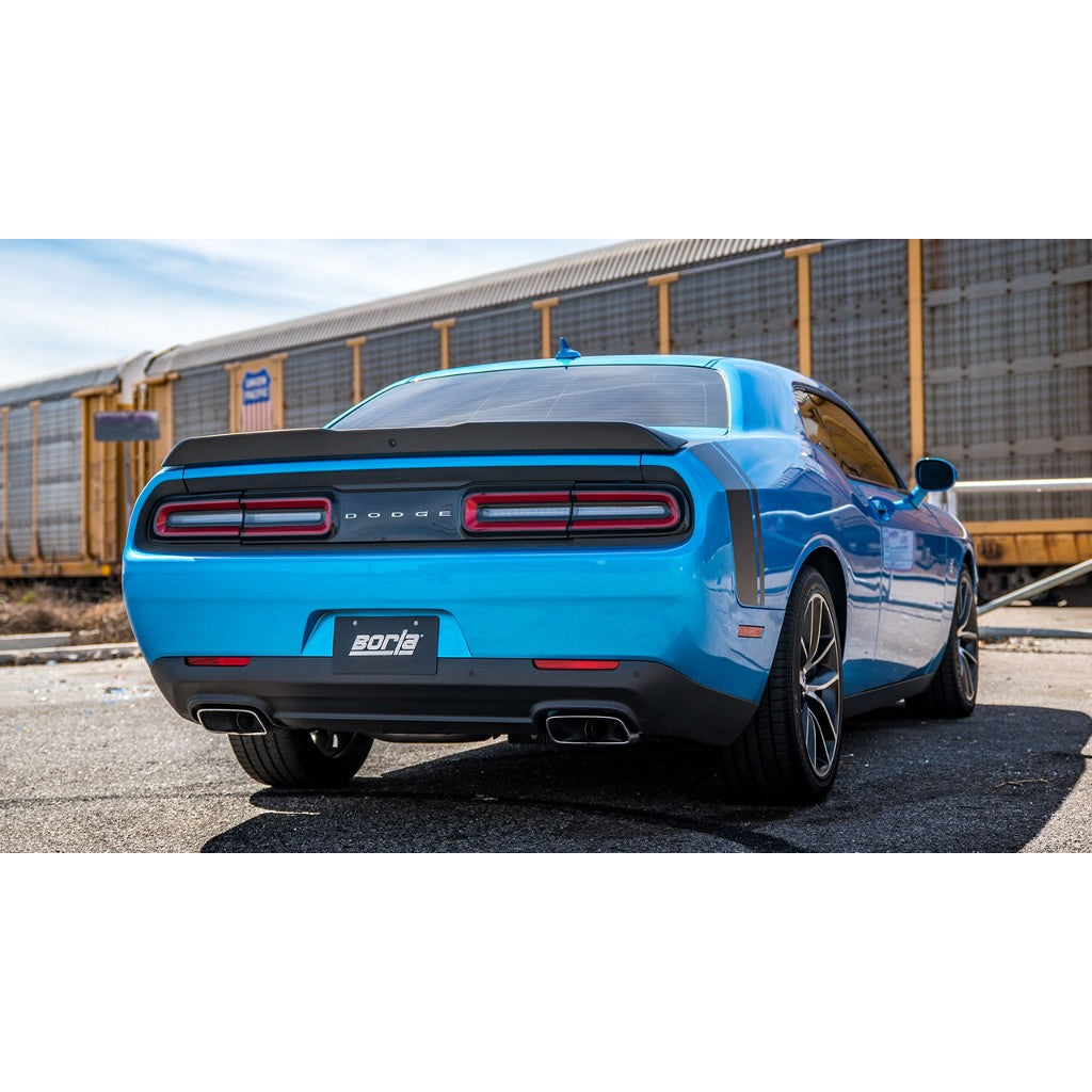 BORLA 140677 Cat Back Exhaust System, Challenger SRT®392/ Scat Pack V8-6.4L RWD With imitation MDS, Tip №44, 2015-16, sound S-Type Photo-1 