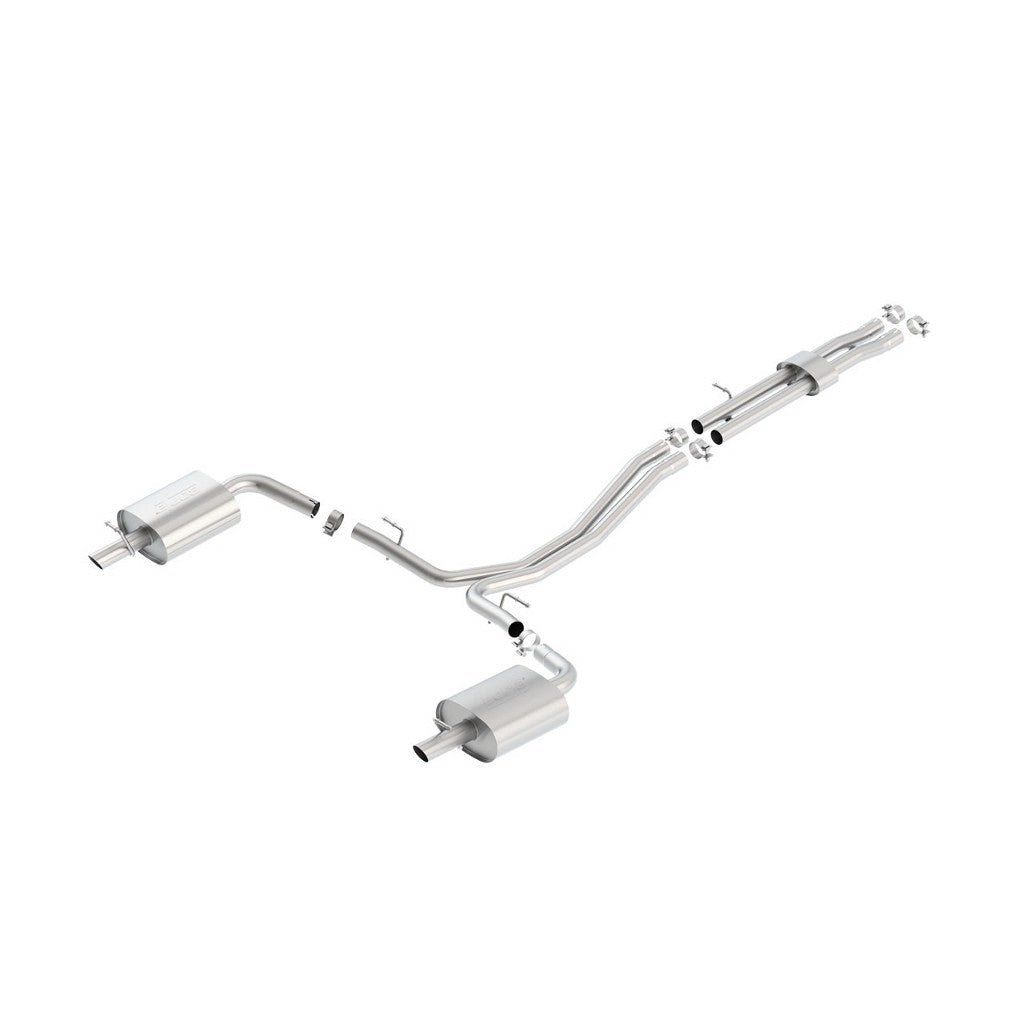 BORLA 140659 Cat Back Exhaust System, Explorer 3.5L EcoBoost® AWD, Tip №44, 2015-16, sound S-Type Photo-0 