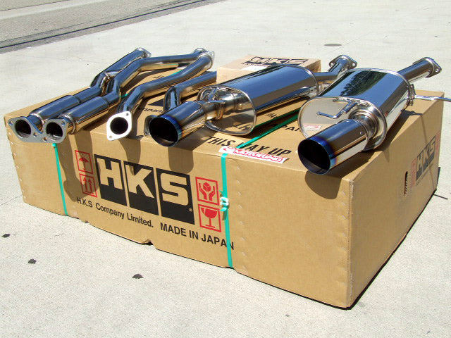 HKS 31013-BG001 Legamax Premium catback exhaust for BMW E90 335i, E92 335i (titanium tips) Photo-3 