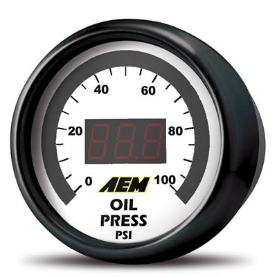 AEM 30-4401 Oil Pressure Gauge 0 to 100 psi Photo-0 
