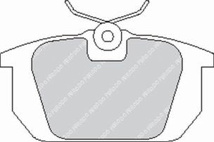 FERODO FCP409H Rear Brake Pads DS2500 for ALFA ROMEO GTV / FIAT Punto (176) Photo-0 