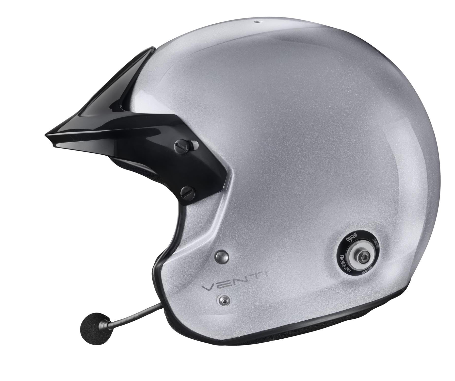 STILO AA0112DG2T64 Venti TROPHY RALLY Composite Racing helmet, HANS clips, FIA/SNELL 2020, silver, size 64 Photo-4 